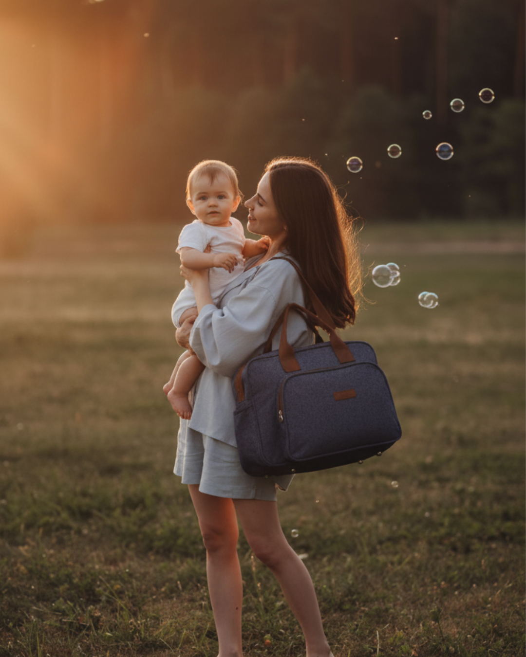 Bolsa Maternidade Grande Sentimento Marinho