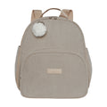 Mochila maternidade de passeio Ninar nude com bolso térmico, vista frontal