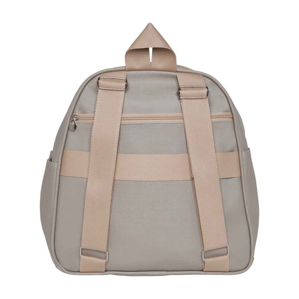 Mochila Maternidade de Passeio com Bolso Térmico Cute Cinza