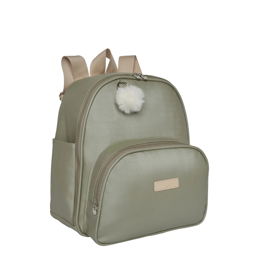 Mochila Maternidade de Passeio com Bolso Térmico Cute Verde
