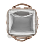 Mochila Maternidade Grande com Bolso Térmico Cute Cinza