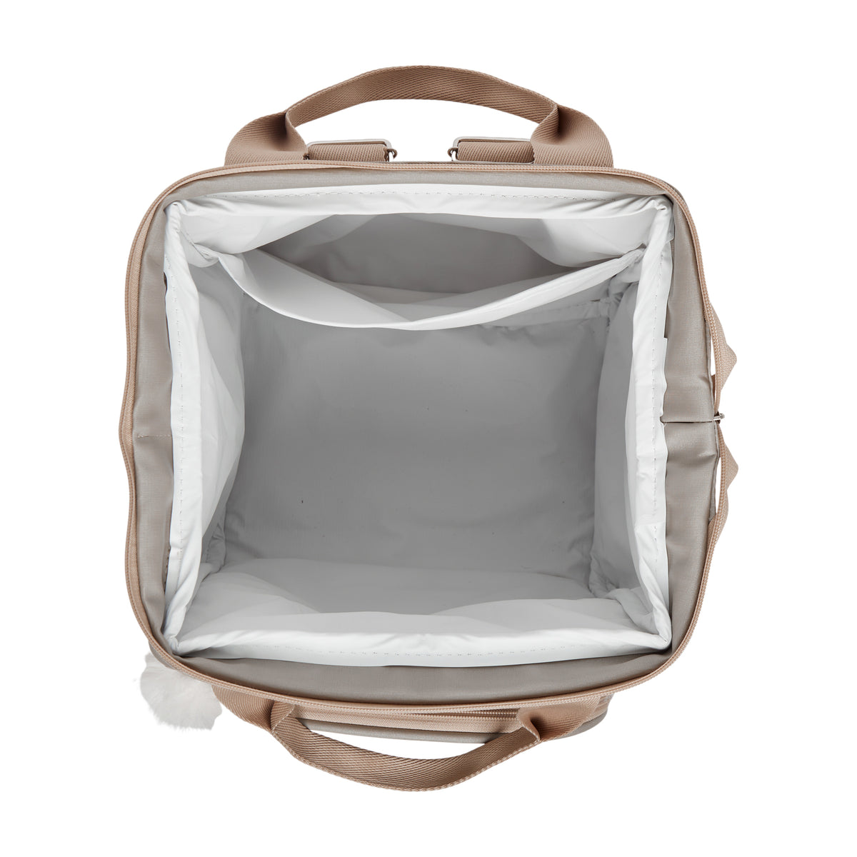 Mochila Maternidade Grande com Bolso Térmico Cute Cinza