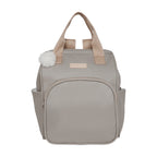Mochila Maternidade Grande com Bolso Térmico Cute Cinza