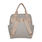 Mochila Maternidade Grande com Bolso Térmico Cute Cinza