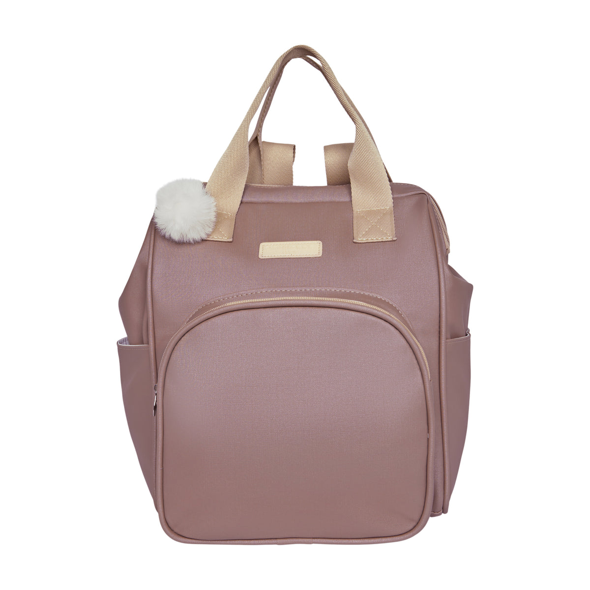 Mochila Maternidade Grande com Bolso Térmico Cute Marrom