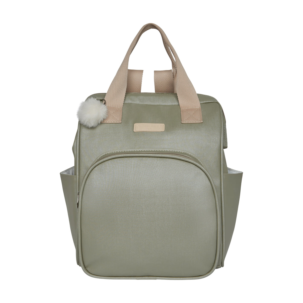 Mochila Maternidade Grande com Bolso Térmico Cute Verde