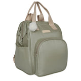Mochila Maternidade Grande com Bolso Térmico Cute Verde