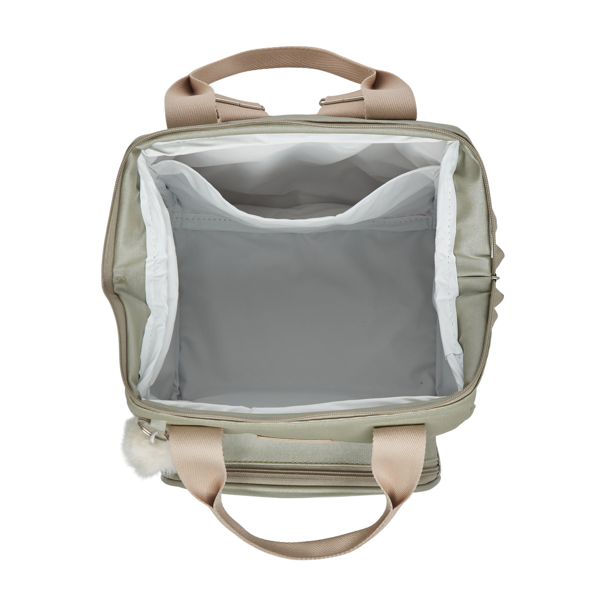 Mochila Maternidade Grande com Bolso Térmico Cute Verde