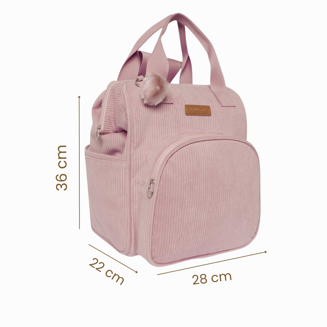Mochila Maternidade Grande- Com Bolso Termico- Ninar  Rosê
