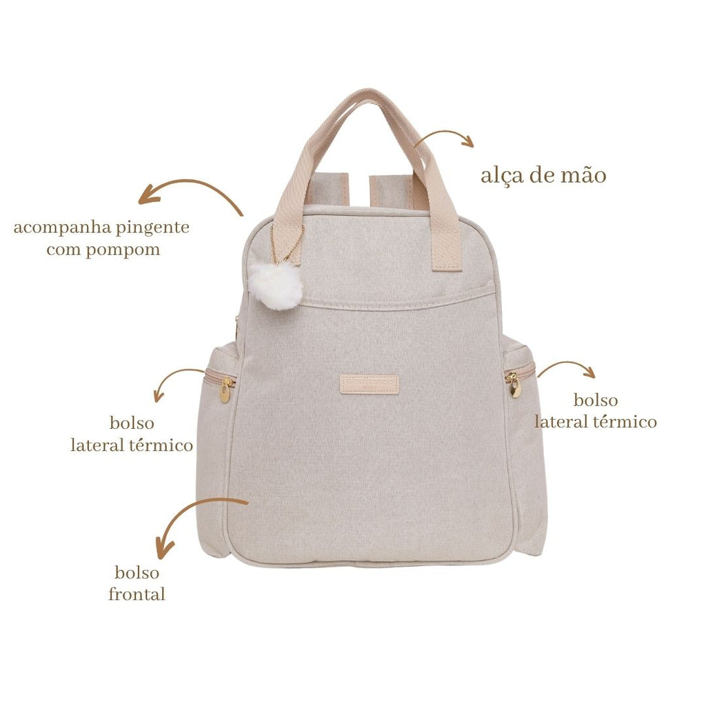 Mochila Maternidade Grande Aconchego Marfim