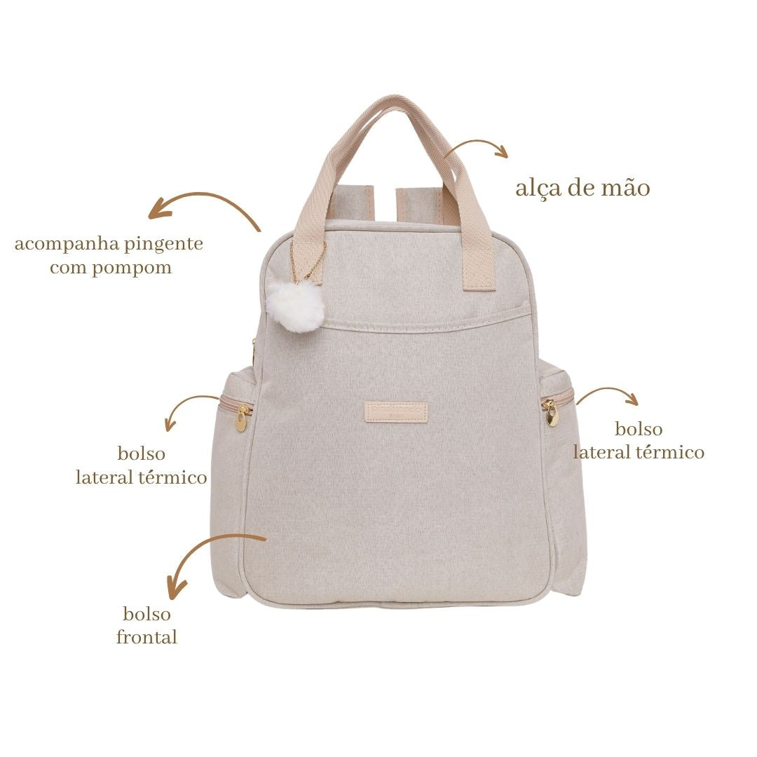 Mochila Maternidade Grande Aconchego Marfim