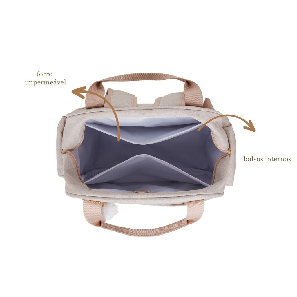 Mochila Maternidade Grande Aconchego Marfim