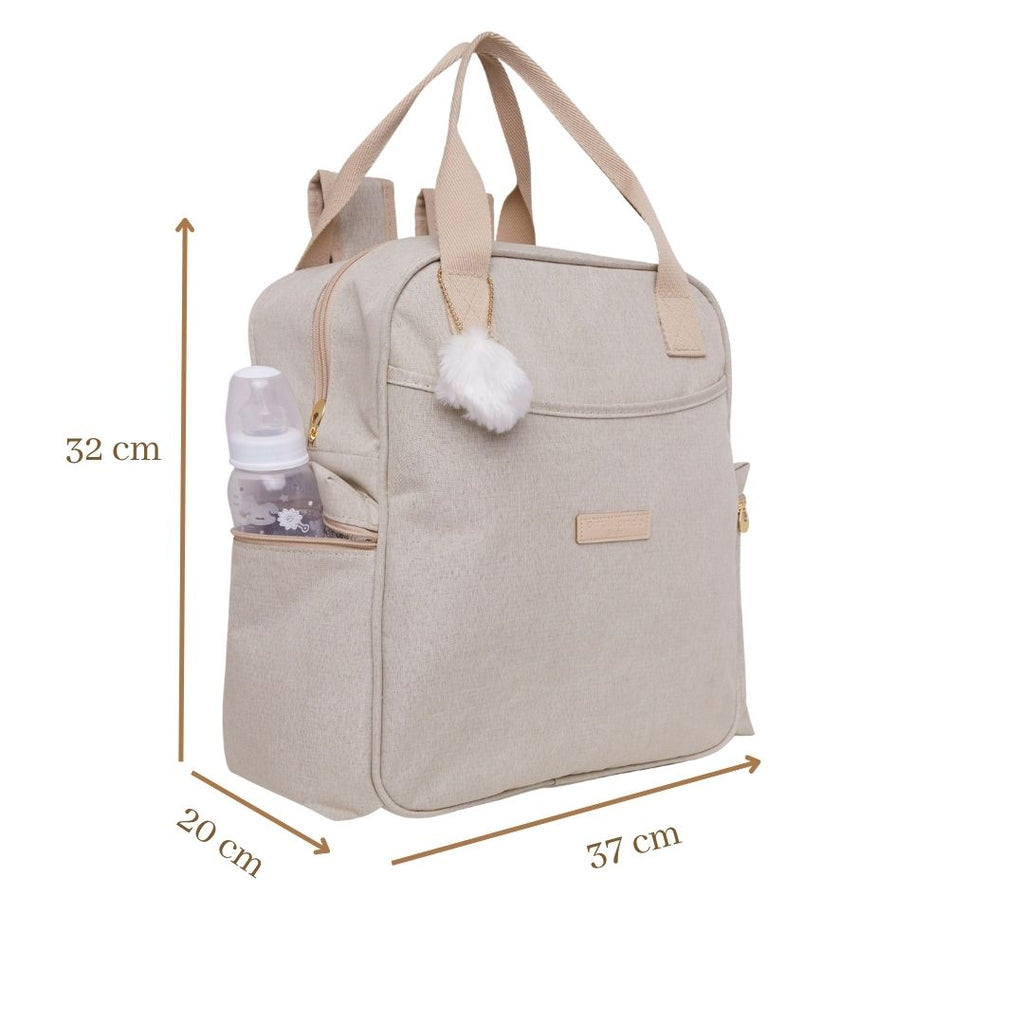 Mochila Maternidade Grande Aconchego Marfim