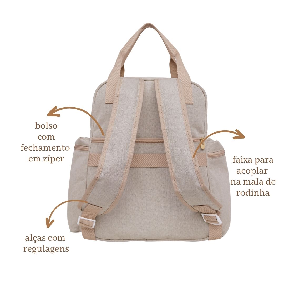 Mochila Maternidade Grande Aconchego Marfim