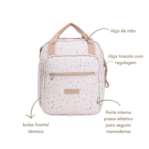 Bolsa de Passeio Térmica Confete Marfim
