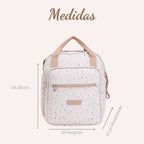 Bolsa de Passeio com Bolso da Frente Térmico Confete Marfim