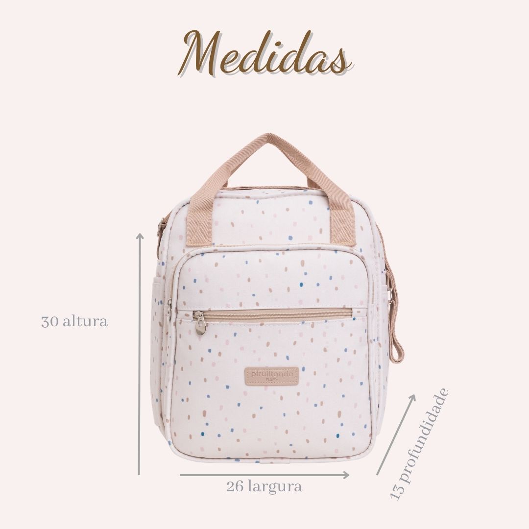 Bolsa de Passeio Térmica Confete Marfim