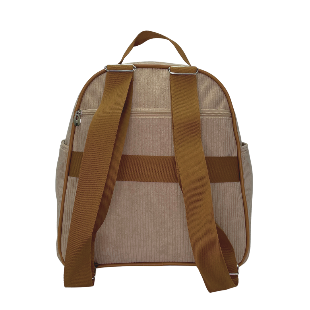 Mochila Média com Bolso Térmico Teddy- Marfim