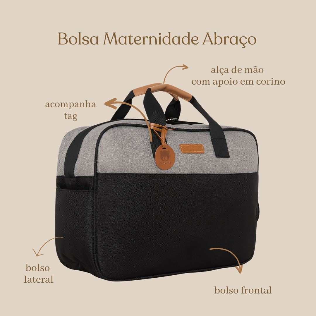 Bolsa Maternidade Abraço Cinza