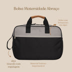 Bolsa Maternidade Abraço Cinza- ÚLTIMA UNIDADE