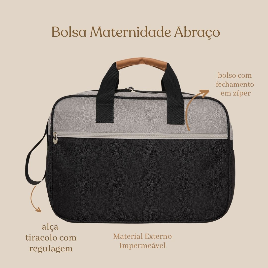 Bolsa Maternidade Abraço Cinza