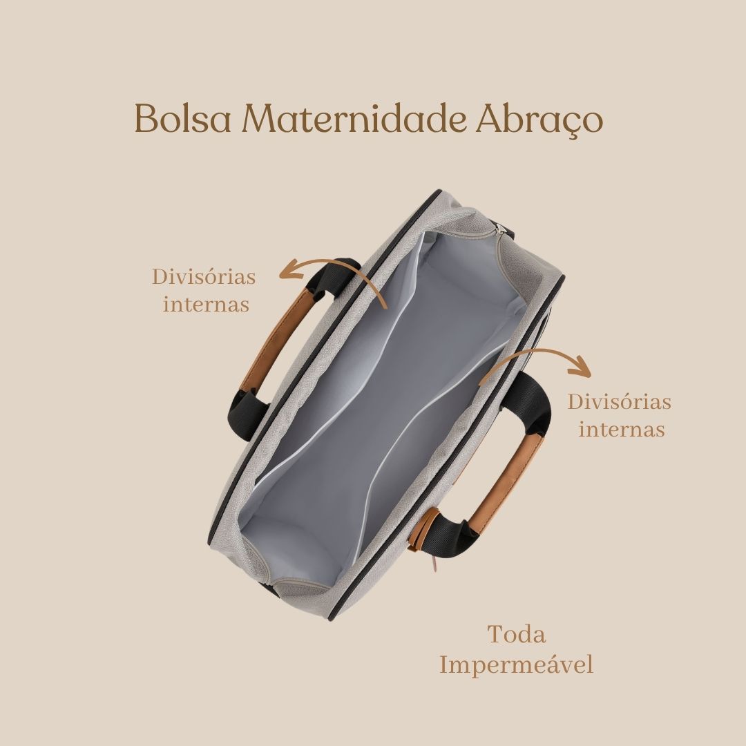 Bolsa Maternidade Abraço Cinza