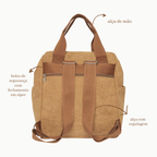 Mochila Maternidade Grande com Bolso Térmico Ninar - Caramelo