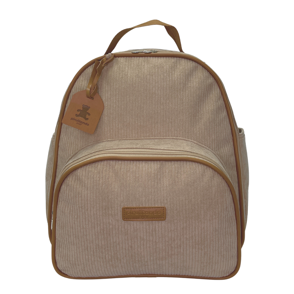 Mochila Média com Bolso Térmico Teddy- Marfim