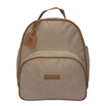 Mochila Média com Bolso Térmico Teddy- Marfim