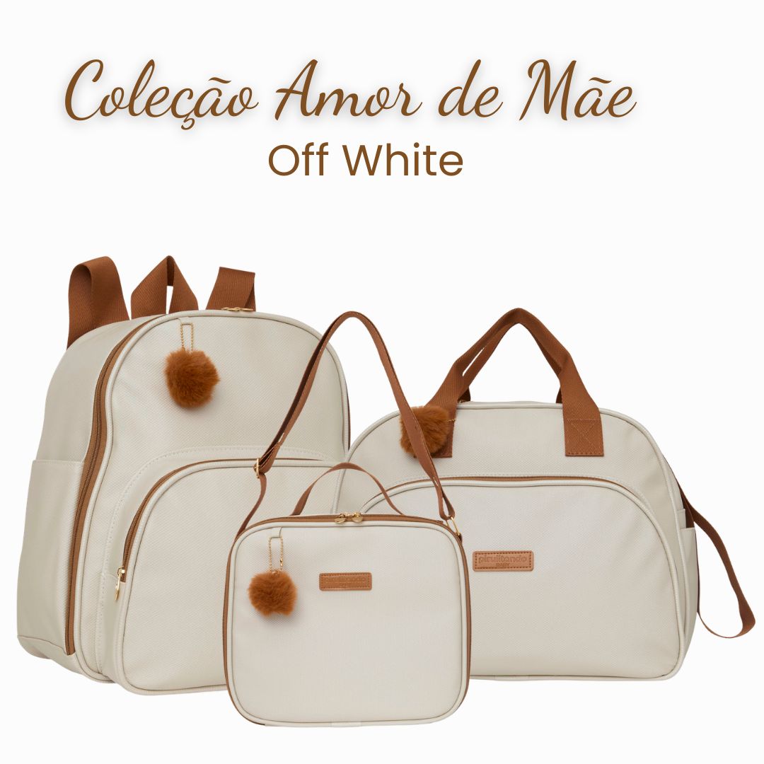 Kit Amor de Mãe Off White- 3 Unidades