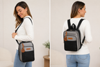 Mochila Maternidade 2x1 Térmica Abraço Cinza com Preto