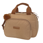 Bolsa Maternidade de Passeio Ninar Bege com Marrom