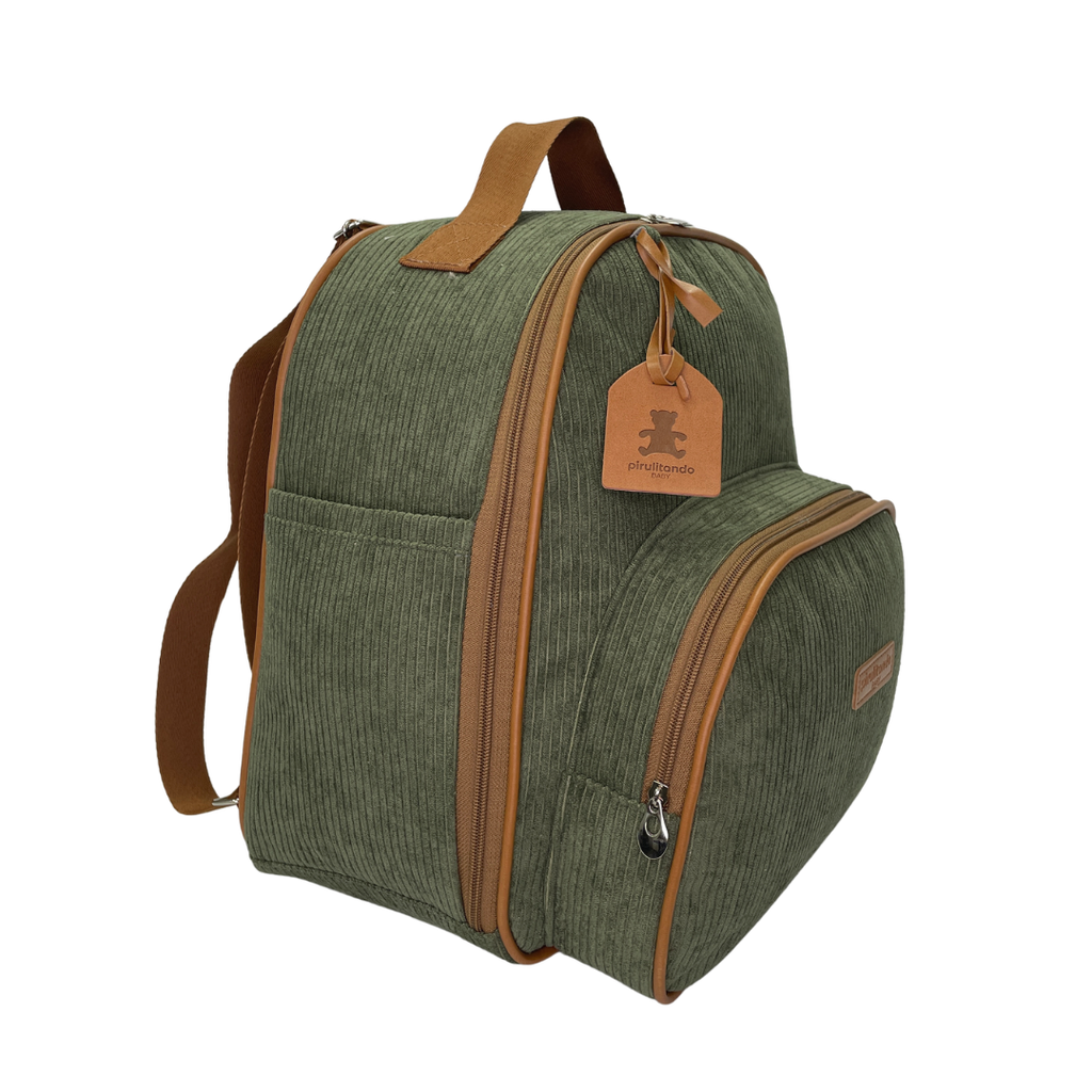 Mochila Média com Bolso Térmico Teddy- Verde