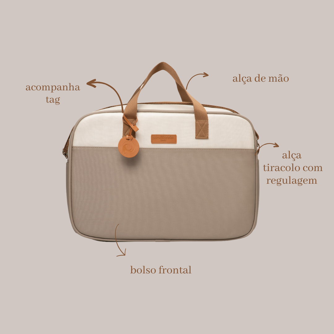 Bolsa Maternidade Grande Petit Cinza