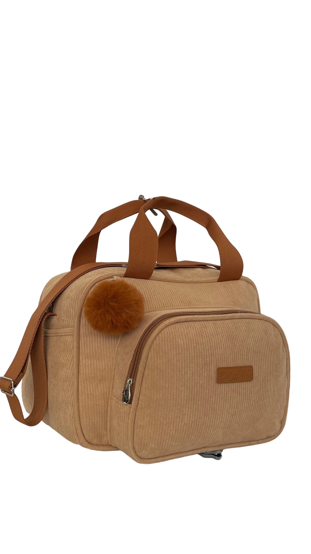 Bolsa Maternidade de Passeio Ninar Bege com Marrom