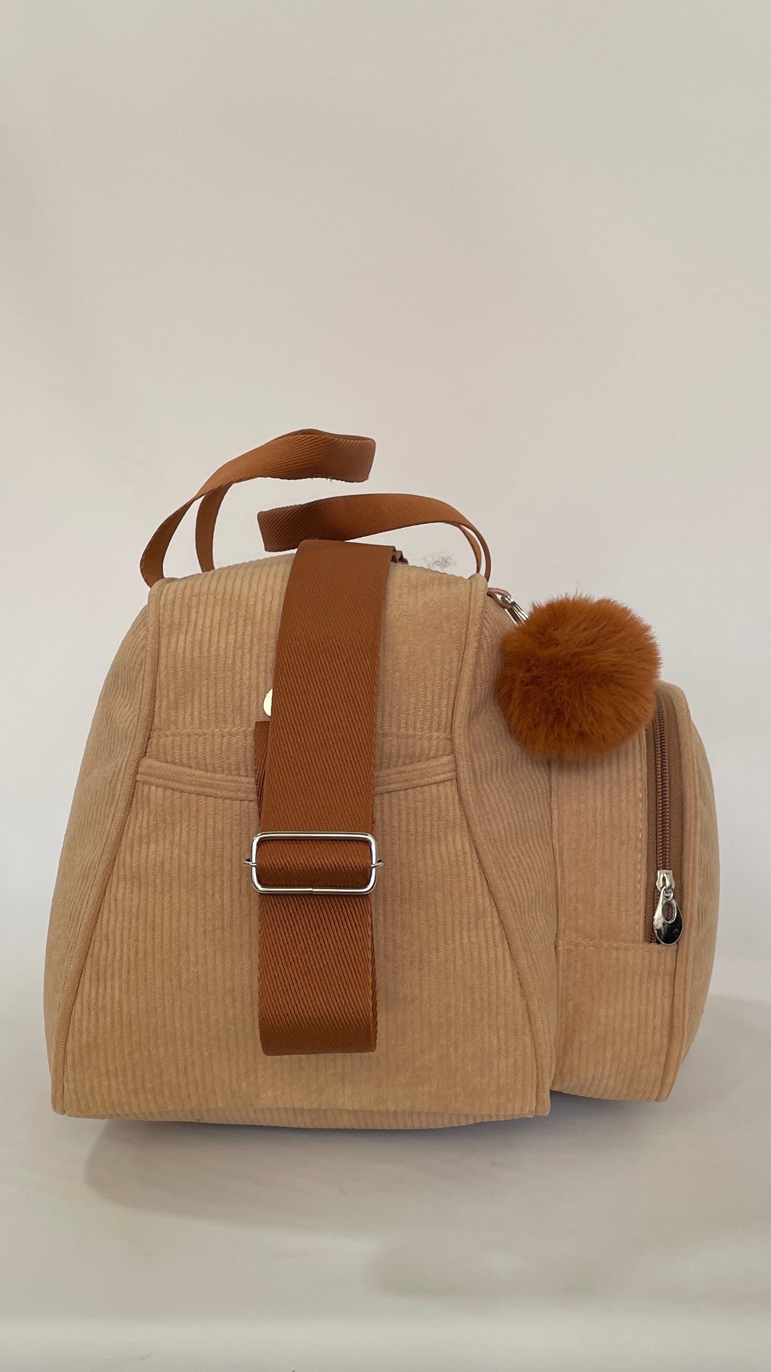 Bolsa Maternidade de Passeio Ninar Bege com Marrom