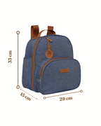 Mochila Média com Bolso Térmico Sentimento Marinho