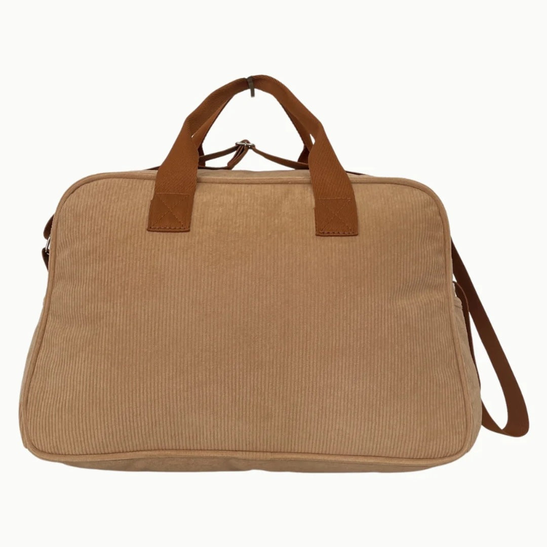 Bolsa Maternidade Grande Ninar Bege com Marrom