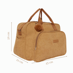 Bolsa Maternidade Grande Ninar Bege com Marrom