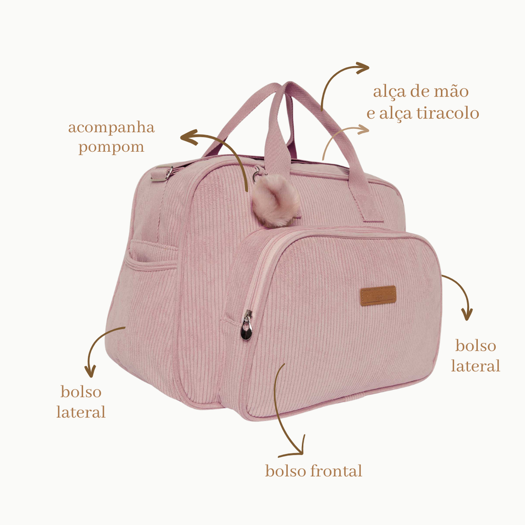Bolsa Maternidade Grande  Ninar Rosê