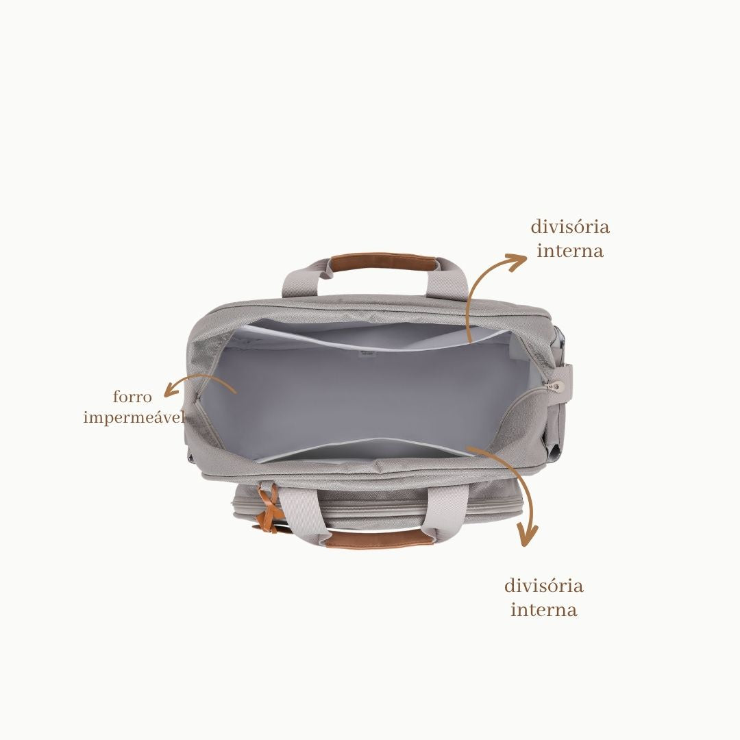 Bolsa Maternidade Grande Essência Cinza