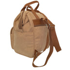 Mochila Maternidade Grande com Bolso Térmico Ninar Bege com Marrom — foto 5