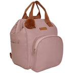 Mochila Maternidade Grande com Bolso Térmico Amor de Mãe Rosê - foto principal | Pirulitando Baby