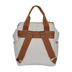 Mochila Maternidade Grande com Bolso Térmico Amor de Mãe Off White