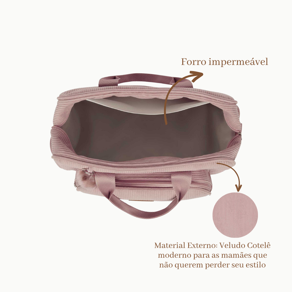 Bolsa Maternidade Grande  Ninar Rosê