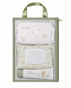 Organizador Maternidade em Tela Transparente Verde – 3 Unidades