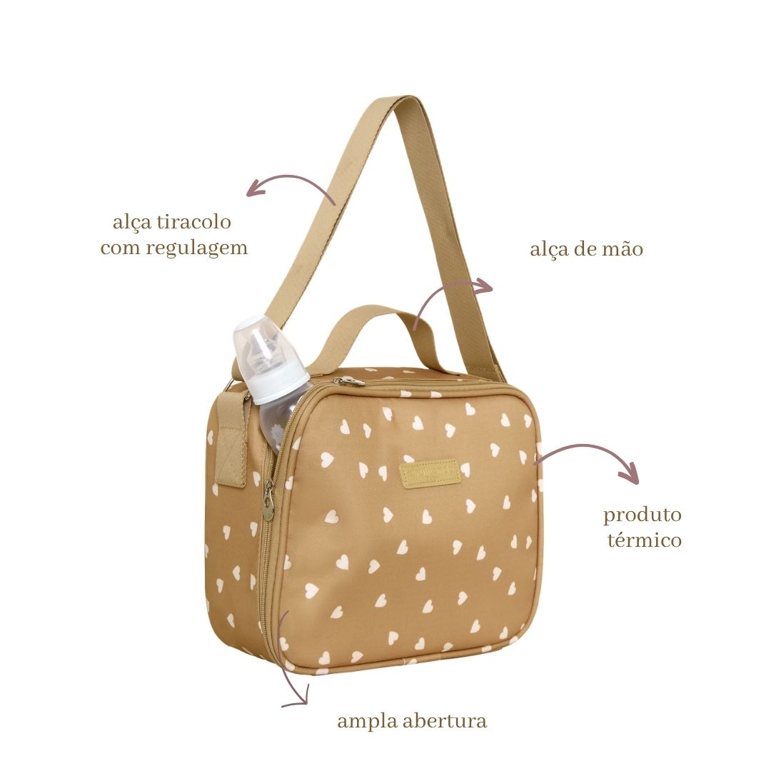 Frasqueira Maternidade / Bolsa  Térmica Viver Caramelo