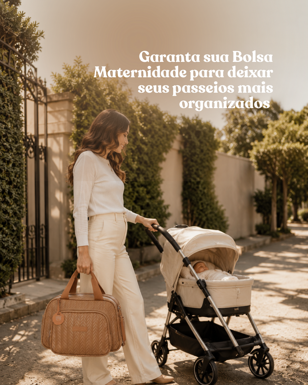 Bolsa Maternidade de Passeio Refúgio Marrom