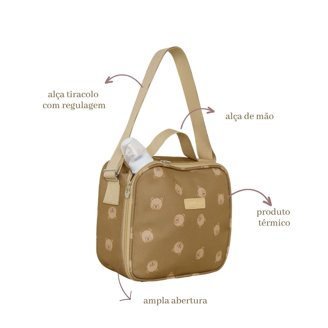 Frasqueira Maternidade / Bolsa  Térmica Brincar Caramelo