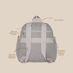 Mochila Maternidade Média Térmica Essência Cinza